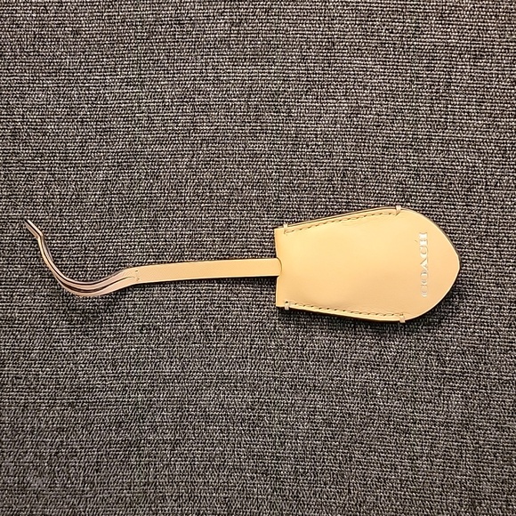 Coach Tan Leather Keyring Bag Charm - Picture 2 of 7